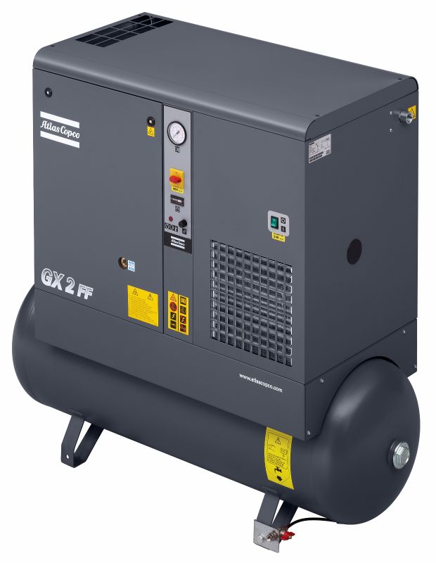Компрессор винтовой маслосмазываемый Atlas Copco GX3  10FF / 400В 3ф 50Гц без N / CE TM(200l)