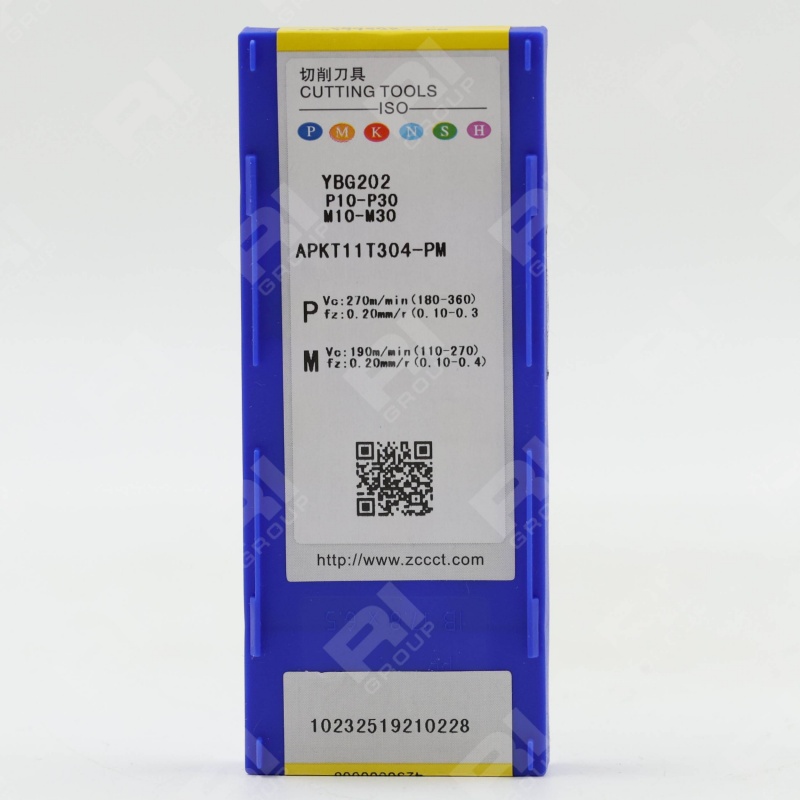 Фрезерная пластина APKT 11T304-PM YBG202 оригинал режимы резания