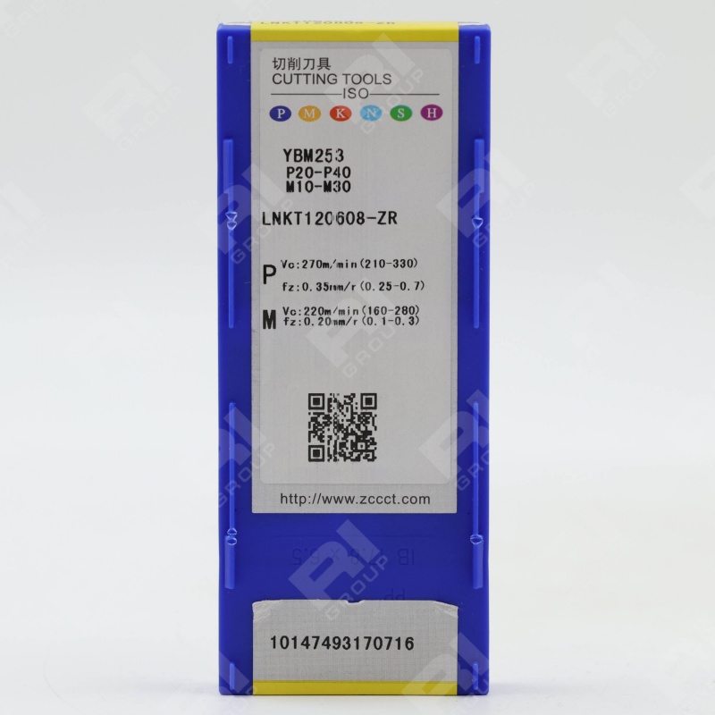 Фрезерная пластина LNKT120608-ZR YBM253 оригинал режимы резания