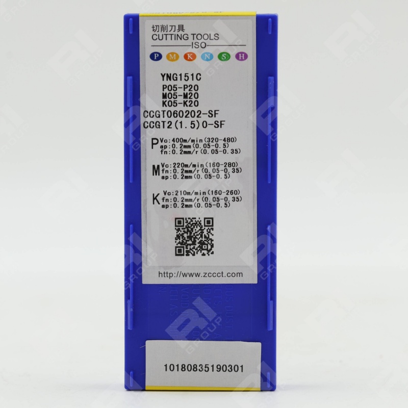 Токарная пластина CCGT060202-SF YNG151C оригинал режимы резания