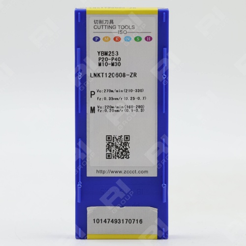 Фрезерная пластина LNKT120608-ZR YBM253 оригинал режимы резания