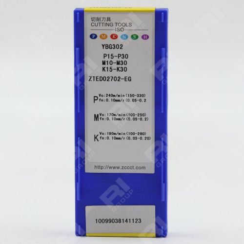 Канавочная пластина ZTED02702-EG YBG302 оригинал режимы резания