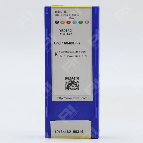 Фрезерная пластина APKT160408-PM YBD152 оригинал режимы резания